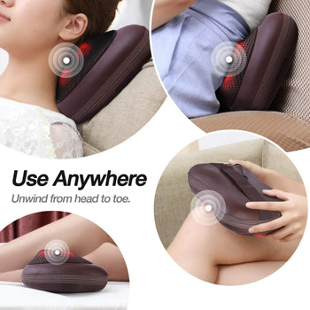 BUDGETBUSTER™ 5-in-1 Pillow Shiatsu Massager For Home And Car